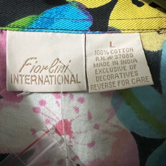 Jacket with Floral Print and Beading by Fiorlini International SZ L NWT - Picture 2 of 13